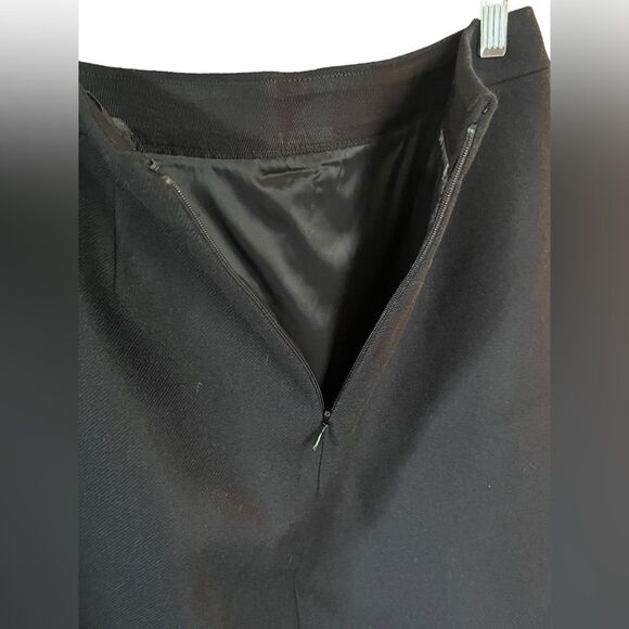 J Crew NWT Ruffle Wool Skirt Double Surge Wool Size 2 Navy - Picture 7 of 8